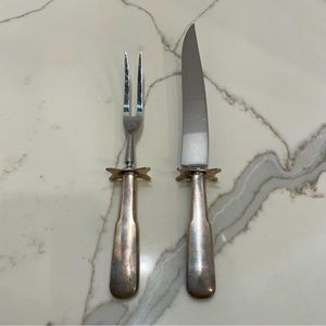 Vintage Carving Set International Stainless Knife And Fork
